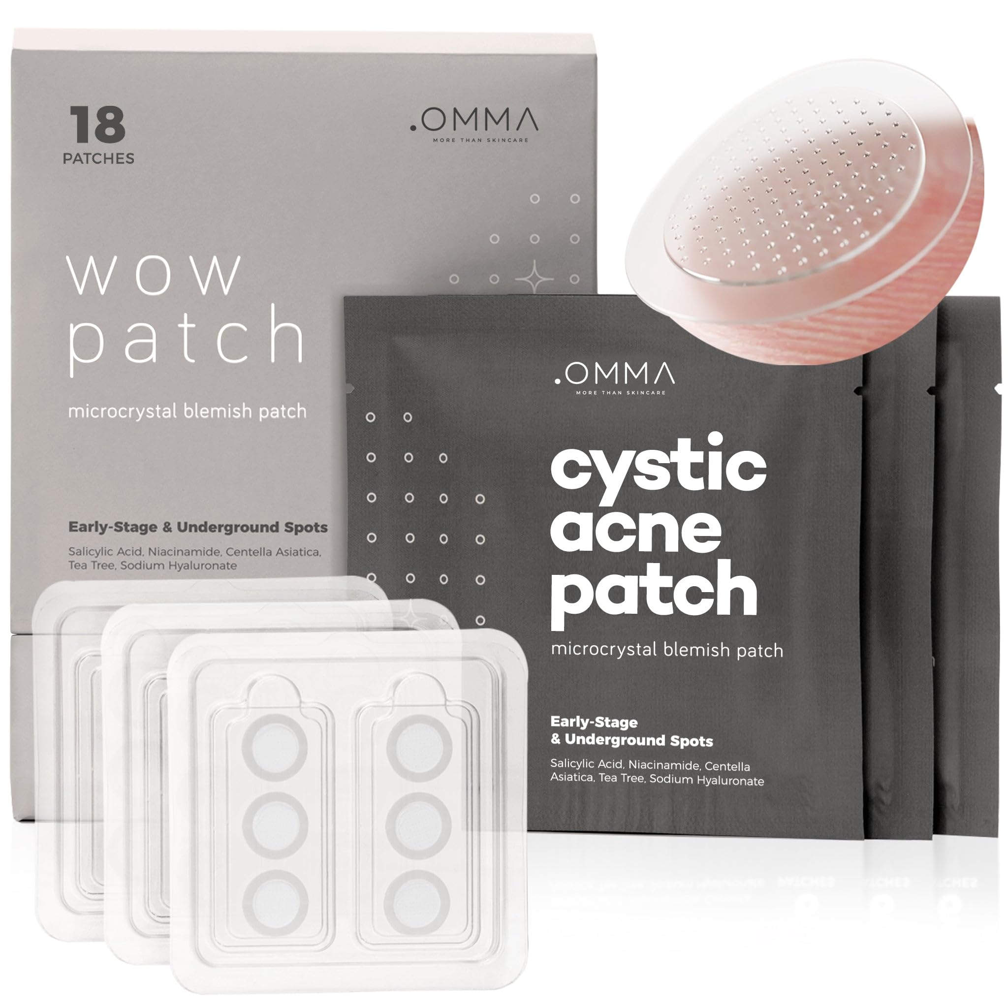 OMMA Korean Microdart Acne Patch, Cystic Acne Treatment for Face (18 Count)
OMMA Korean Microdart Acne Patch, Salicyli